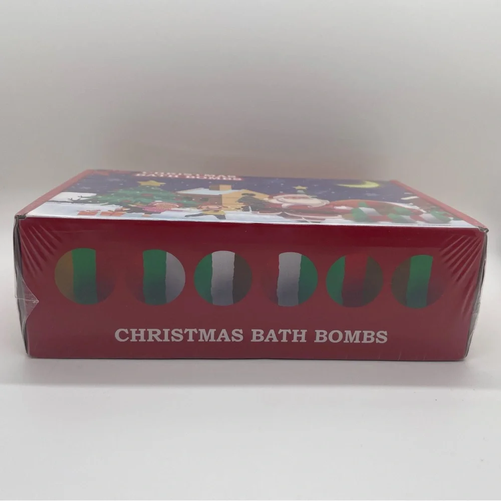 Christmas Bath Bombs Gift Set New Sealed Holiday Festive Bathroom Self Care Tub